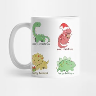 Christmas dinosaur T Rex, merry christmas Mug